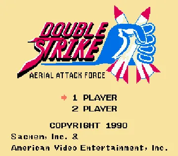 Double Strike - Aerial Attack Force (USA) (v1.1) (Unl) screen shot title